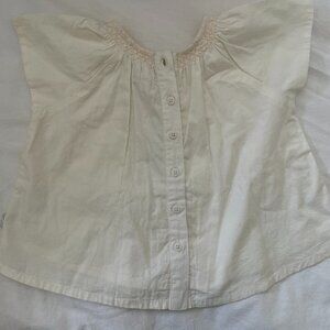 The Little Tailor Cream Baby 12-18M Blouse Infant Girl Top